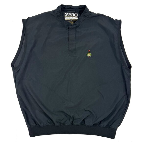 Zero Restriction Vest Mens Size XL Pullover Black Merion Golf Club Made In USA - Picture 1 of 13